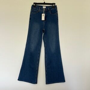 Z Supply NWT Georgia Relaxed Wide Leg Flare Jean High-Rise